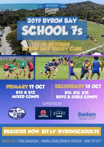 2019 Byron Bay Schools 7s Flyer